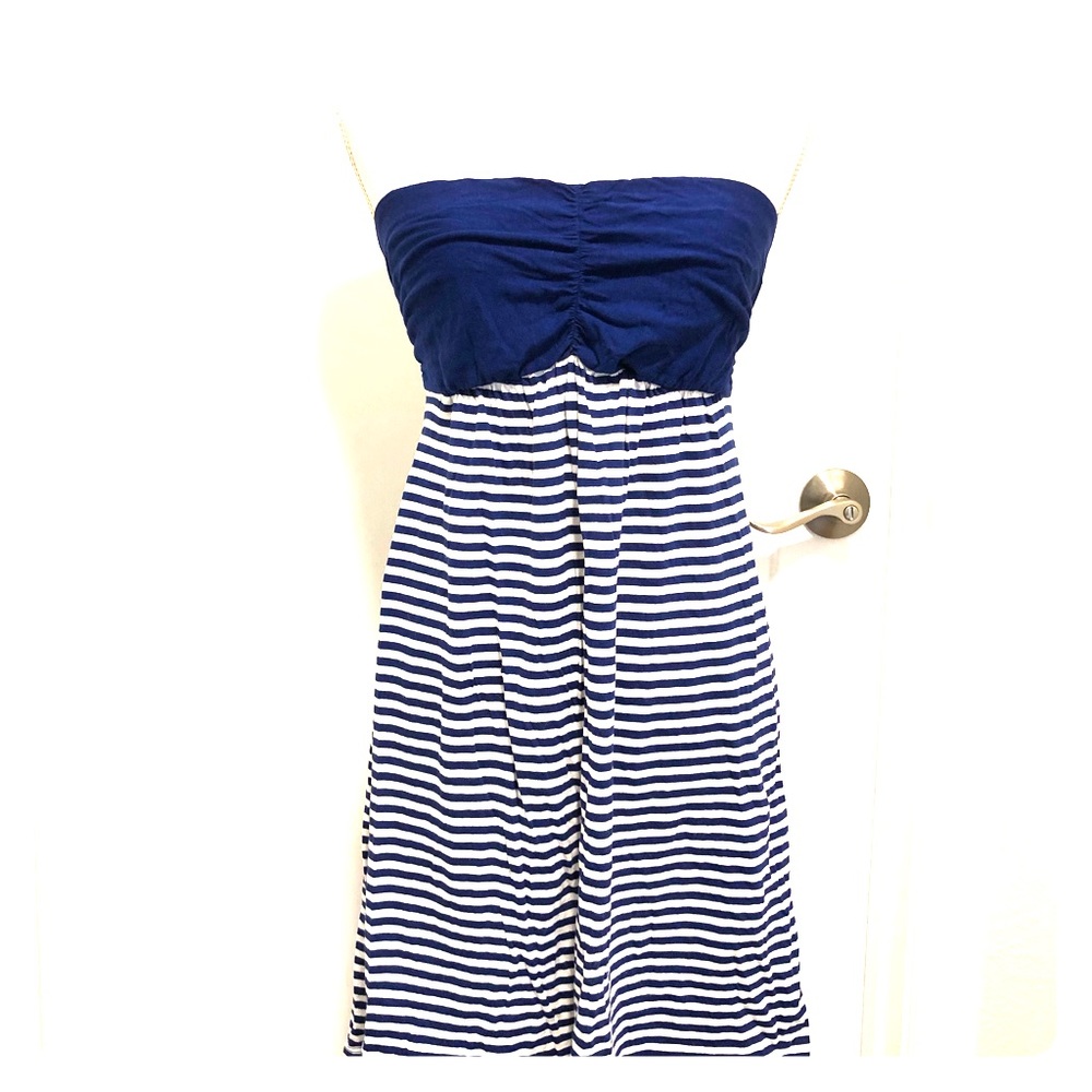 Blue & white nautical dress